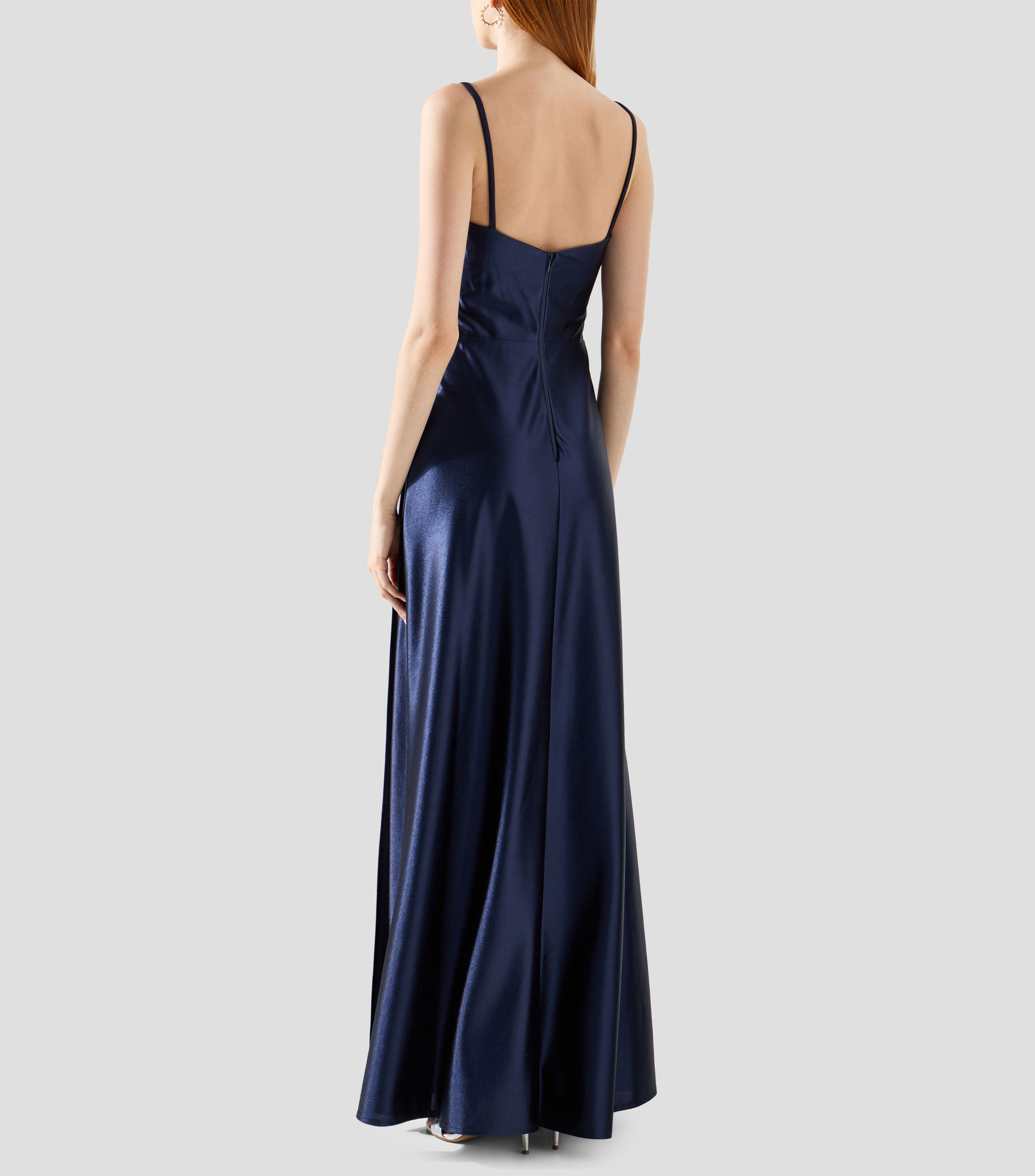 Vestido de fiesta liso sin mangas Mujer